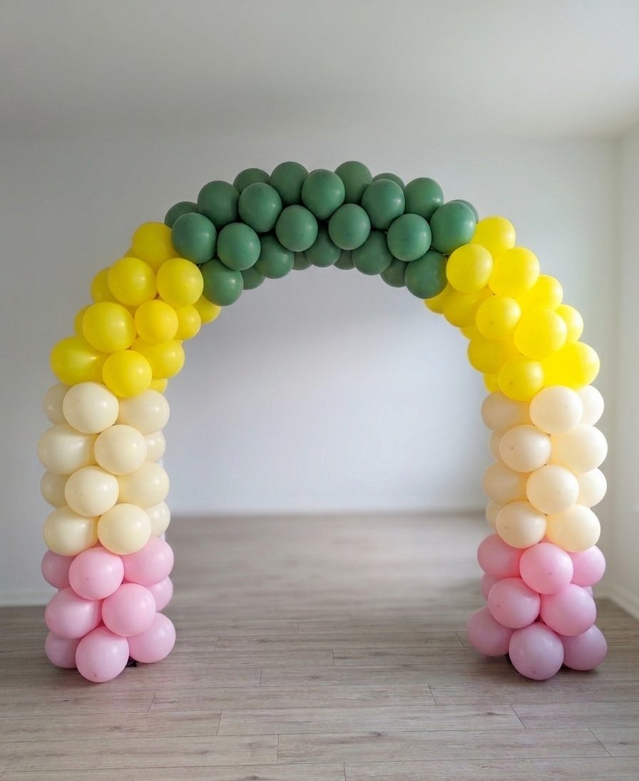 Organic balloon arch by Love and Float NJ